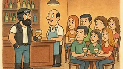 Ανέκδοτο: Μπαίνει ένας μηχανόβιος σε ένα μπαρ…