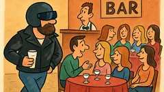 Ανέκδοτο: Ένας μηχανόβιος μπαίνει σε ένα μπαρ…