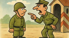 Ανέκδοτο: Μάλωσαν ένας δεκανέας κι ένας φαντάρος...