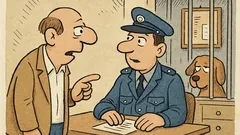 Ανέκδοτο: «Κύριε αστυνόμε, το πορτοφόλι βρέθηκε!»