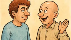 Ανέκδοτο: Συζητάνε ένας καραφλός κι ένας μαλλιάς