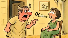 Ανέκδοτο: Μπαίνει ο κ. Κερατούκλης στο σπίτι έξαλλος…