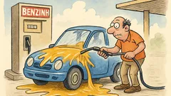 Ανέκδοτο: Βγάζει τη μάνικα και λούζει το αμάξι