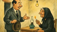 Ανέκδοτο: Μπαίνει ο Νομάρχης σε σπίτι γριάς