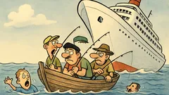 Ανέκδοτο: Πέντε φίλοι ψαρεύουν, ο Βάγγος φωνάζει