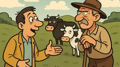 Ανέκδοτο: Προχωράει τύπος σε λιβάδι, βλέπει βοσκό