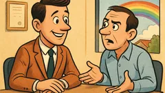 Ανέκδοτο: Ένας νεόνυμφος αποκαλύπτει «ουράνιο τόξο»