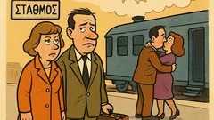 Ανέκδοτο: Ένας σύζυγος πάει στον σταθμό...
