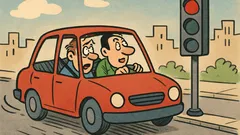 Ανέκδοτο: Ο Μιχάλης περνάει με κόκκινο