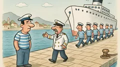 Ανέκδοτο: Το πλοίο φτάνει στο λιμάνι...