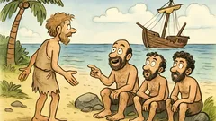 Ανέκδοτο: Ένας ναυαγός σε ένα νησί