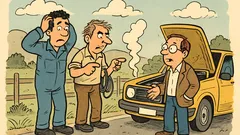 Ανέκδοτο: Σε ένα αυτοκίνητο μηχανικός, ηλεκτρολόγος, προγραμματιστής