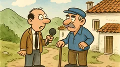 Ανέκδοτο: Πάει ένας δημοσιογράφος σ’ ορεινό χωριό…