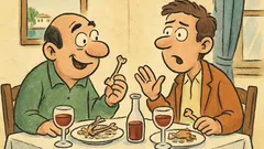 Ανέκδοτο: Δύο φίλοι παραγγέλνουν το ίδιο κοτόπουλο