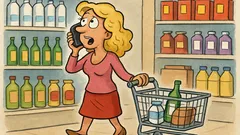 Ανέκδοτο: Μια ξανθιά, τηλέφωνο στο σούπερ μάρκετ