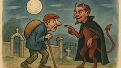 Ανέκδοτο: Ο καμπούρης περνάει μεσάνυχτα απ’ το νεκροταφείο