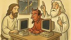 Ανέκδοτο: Ο Διάβολος προκαλεί τον Χριστό