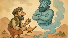 Ανέκδοτο: Βρήκε χωρικός λυχνάρι και τζίνι