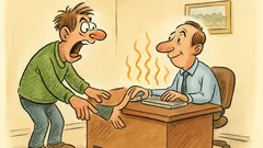 Ανέκδοτο: Μπαίνει ένας στο χώρο εργασίας φίλου