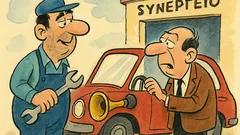 Ανέκδοτο: Ο συνεργειάς λέει στον πελάτη…