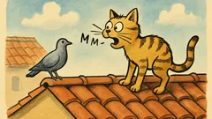 Ανέκδοτο: Τι κάνει «νιάου-νιάου» στα κεραμίδια;