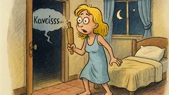 Ανέκδοτο: Μια ξανθιά μόνη στο σπίτι ακούει θόρυβο