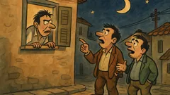 Ανέκδοτο: Μεσάνυχτα, δύο τύποι φωνάζουν έξω…