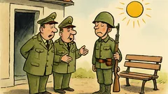 Ανέκδοτο: Αλλαγή διοικητή στο στρατόπεδο...