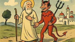 Ανέκδοτο: Ο Θεός έφτιαξε, ο Διάβολος…