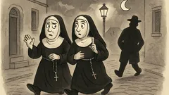 Ανέκδοτο: Δύο καλόγριες στον δρόμο βράδυ