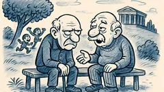 Ανέκδοτο: «Τα παιδία παίζει» είναι Αττική σύνταξη