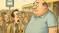 Ανέκδοτο: Στη στάση του λεωφορείου…