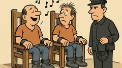 Ανέκδοτο: Δύο τύποι στην ηλεκτρική καρέκλα