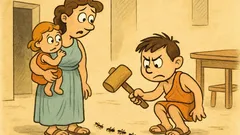 Ανέκδοτο: Μαμά, ο Γιαννάκης σκοτώνει όλα τα μυρμήγκια!