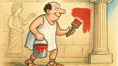 Ανέκδοτο: Όπου βρει ελεύθερο, βάφει... τα πάντα