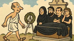 Ανέκδοτο: Αν δεν πηγαίνεις στις κηδείες...