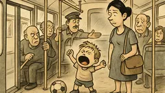 Ανέκδοτο: Μπαίνει παιδάκι στο λεωφορείο και γκρινιάζει