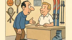 Ανέκδοτο: Σε κατάστημα αθλητικών ειδών για σκι…