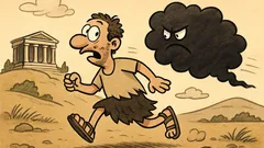 Ανέκδοτο: Τι είναι μαύρο και σε κυνηγάει;