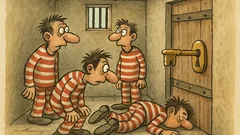 Ανέκδοτο: Τρεις τρελοί στην απομόνωση σχεδιάζουν απόδραση