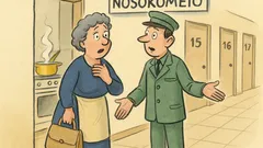 Ανέκδοτο: Ενώ η κυρία Ειρήνη μαγειρεύει ήσυχα…