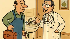 Ανέκδοτο: Ένας γιατρός καλεί υδραυλικό σπίτι