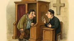 Ανέκδοτο: Ένας μπεκρής μπαίνει στο εξομολογητήριο…