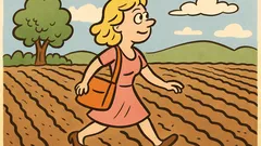 Ανέκδοτο: Γιατί μια ξανθιά περπατάει χωράφι;