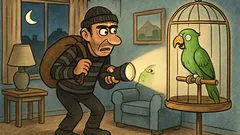 Ανέκδοτο: Μπαίνει ένας κλέφτης νύχτα σε σπίτι…