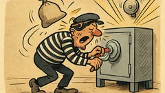 Ανέκδοτο: Πάει ο κλέφτης στο χρηματοκιβώτιο