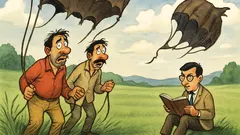 Ανέκδοτο: Δύο φίλοι σε αερόστατο χάνουν δρόμο