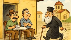 Ανέκδοτο: Σε ορεινό χωριό, δύο τύποι…