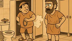 Ανέκδοτο: Πάει κάποιος στις δημόσιες τουαλέτες...