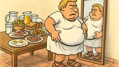 Ανέκδοτο: Έφαγα «λίγο» και πάλι φούσκωσα